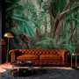 Tapestries - Jungle Trek panoramic wallpaper - LE PAPIERS DE NINON
