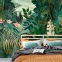 Tapestries - Equatorial Jungle Panoramic Wallpaper (Hj Rousseau) - LE PAPIERS DE NINON