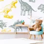 Tapisseries - Papier peint panoramique Dino Fun - LE PAPIERS DE NINON