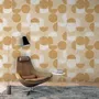 Tapisseries - Papier peint panoramique Groove - Ocre - LE PAPIERS DE NINON