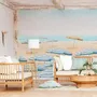 Tapestries - Azure panoramic wallpaper - LE PAPIERS DE NINON