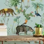 Tapestries - Panoramic Wallpaper Botanical Bestiary Pattern - LE PAPIERS DE NINON