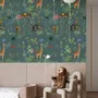 Tapestries - Panoramic Wallpaper Botanical Bestiary Pattern - LE PAPIERS DE NINON