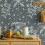 Tapestries - Floral panoramic wallpaper - LE PAPIERS DE NINON