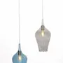 Gifts - HIKARI -Pendant lamp with 2 smooth flute-shaped Pyrex glass lampshades - DEBORACARLUCCI