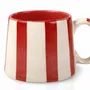 Tasses et mugs - Tasses à café à rayures en céramique - 3,6 x 2,6 pouces - CASA AMAROSA