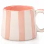 Tasses et mugs - Tasses à café à rayures en céramique - 3,6 x 2,6 pouces - CASA AMAROSA