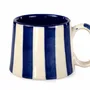 Tasses et mugs - Tasses à café à rayures en céramique - 3,6 x 2,6 pouces - CASA AMAROSA