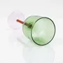 Verres à pied - Verre à vin Color Pop, vert, 7,5 x 2,8 pouces - CASA AMAROSA