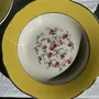 Formal plates - Set of 9 large vintage soup plates yellow pink flowers - OFFICE OBJETS