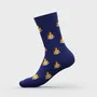 Socks - Organic Cotton Single Crew Sock: BATH DUCK (not pair, only 1 piece) - BJÄSTE