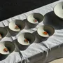 Platter and bowls - Vintage fruit salad service composed of a salad bowl, 7 cups - OFFICE OBJETS