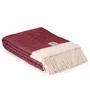 Plaids - Plaid en laine FLORENCE - rouge - MOST-BLANKETS