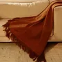 Throw blankets - Cashmere Handwoven Throw : Edgar - PASHMA