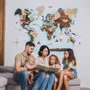 Other wall decoration - 3D LED Wooden World Map 2.0 (with acrylic background) Prime Terra L - ENJOY THE WOOD