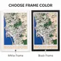 Other wall decoration - 3D City Map 3.0 San Diego XL Black Frame - ENJOY THE WOOD
