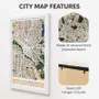 Other wall decoration - 3D City Map 3.0 Dallas L White Frame - ENJOY THE WOOD