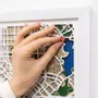 Other wall decoration - 3D City Map 3.0 Dallas M White Frame - ENJOY THE WOOD