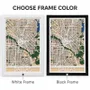 Other wall decoration - 3D City Map 3.0 Dallas M White Frame - ENJOY THE WOOD