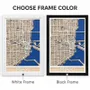 Other wall decoration - 3D City Map 3.0 Miami XL Black Frame - ENJOY THE WOOD
