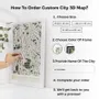 Other wall decoration - 3D City Map Custom 3.0 XL Black Frame - ENJOY THE WOOD