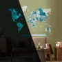 Autres décorations murales - Carte du Monde en Bois Colorée 3D XL Prime Aqua Lum - ENJOY THE WOOD
