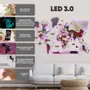Other wall decoration - World Wooden Map Colored 3D XL Prime Plus Urban Lum LED 3.0 EU Right - ENJOY THE WOOD