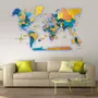 Other wall decoration - World Wooden Map Colored 3D XL Prime Indie Lum LED 3.0 EU Right - ENJOY THE WOOD