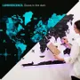 Other wall decoration - World Wooden Map Colored 3D XL Prime Midnight Lum LED 3.0 USA Right - ENJOY THE WOOD