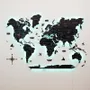Other wall decoration - World Wooden Map Colored 3D XL Prime Midnight Lum LED 3.0 USA Right - ENJOY THE WOOD