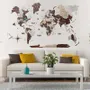 Other wall decoration - World Wooden Map Colored 3D L Blank Cappuccino Lum - ENJOY THE WOOD