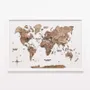 Other wall decoration - 3D Wooden Panel World Map Dark Walnut L Black - ENJOY THE WOOD