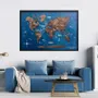 Other wall decoration - 3D Wooden Panel World Map Dark Walnut L Black - ENJOY THE WOOD