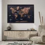 Other wall decoration - 3D Wooden Panel World Map Dark Walnut M Black - ENJOY THE WOOD