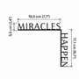 Objets de décoration - Citation d’angle en bois – « Les miracles se produisent » - ENJOY THE WOOD