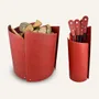 Design objects - Designer fireplace accessories in steel and leather ZEFIR - LIMAC DESIGN