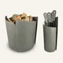 Design objects - Designer fireplace accessories in steel and leather ZEFIR - LIMAC DESIGN