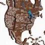 Other wall decoration - 3D Wooden World Map Prime Plus Oak XL - ENJOY THE WOOD