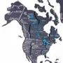 Other wall decoration - 3D Wooden World Map Prime Plus Midnight 2XL - ENJOY THE WOOD