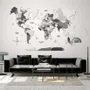 Other wall decoration - 3D Wooden World Map Blank Concrete L - ENJOY THE WOOD