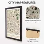 Other wall decoration - 3D City Map 3.0 Houston M White Frame - ENJOY THE WOOD