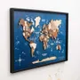 Other wall decoration - 3D Wooden Panel World Map Multicolor M Milky White - ENJOY THE WOOD