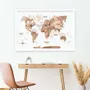 Other wall decoration - 3D Wooden Panel World Map Terra M Black - ENJOY THE WOOD