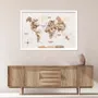 Other wall decoration - 3D Wooden Panel World Map Smokey L Black - ENJOY THE WOOD