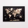 Other wall decoration - 3D Wooden Panel World Map Smokey M Ocean - ENJOY THE WOOD