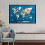 Other wall decoration - 3D Wooden Panel World Map Smokey M Ocean - ENJOY THE WOOD