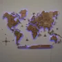 Other wall decoration - 3D Solid Wooden World Map Ash L acrylic + LED - ENJOY THE WOOD