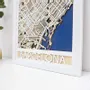 Other wall decoration - 3D City Map 3.0 Barcelona M White Frame - ENJOY THE WOOD