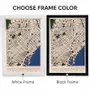 Other wall decoration - 3D City Map 3.0 Barcelona L Black Frame - ENJOY THE WOOD