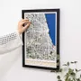 Other wall decoration - 3D City Map 3.0 Chicago M White Frame - ENJOY THE WOOD